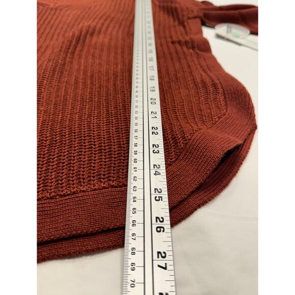NEW RD Style Stitch Fix Josslyn V-Neck Sweater XL Burnt Orange Cotton Blend NWT - Picture 12 of 15